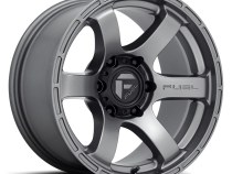Aluminum Wheels 17X9 Rush D767 6 On 139.7 Matte Gunmetal Gray 106.1 Bore 1 Offset 32 Lbs Fuel Off Road Wheels