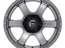 Aluminum Wheels 17X9 Rush D767 6 On 139.7 Matte Gunmetal Gray 106.1 Bore 1 Offset 32 Lbs Fuel Off Road Wheels