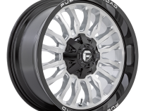 Aluminum Wheels 22X10 Arc D798 8 On 180 Silver/Brushed Face-Milled Black Lip 124.2 Bore -18 Offset Fuel Off Road Wheels