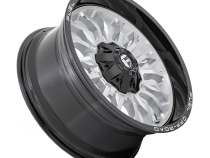 Aluminum Wheels 22X12 Arc D798 8 On 180 Silver/Brushed Face-Milled Black Lip 124.2 Bore -44 Offset Fuel Off Road Wheels