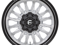Aluminum Wheels 22X12 Arc D798 8 On 180 Silver/Brushed Face-Milled Black Lip 124.2 Bore -44 Offset Fuel Off Road Wheels