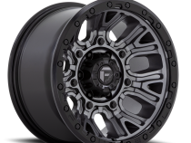 Aluminum Wheels 20X9 Traction D825 8 On 170 Gunmetal Gray/Black Ring 125.1 Bore 1 Offset Fuel Off Road Wheels