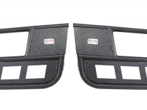 Jeep TJ Front Tube Doors 97-06 Wrangler TJ Black Textured Powdercoat Steel Fishbone Offroad