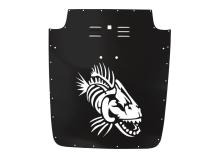 Jeep TJ Hood Louver 03-06 Jeep Wrangler Black Fishbone Offroad