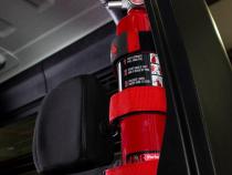 Fire Extinguisher Holder for Padded Roll Bar Red Fishbone Offroad