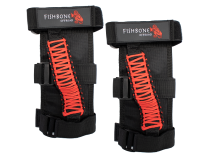Paracord Grab Handles w/Three Straps Red Fishbone Offroad