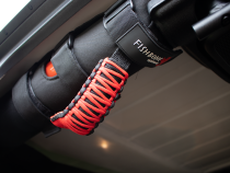 Paracord Grab Handles w/Three Straps Red Fishbone Offroad