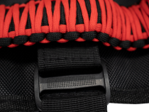 Paracord Grab Handles w/Three Straps Red Fishbone Offroad