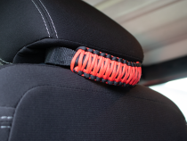 Head Rest Paracord Grab Handles Red Fishbone Offroad