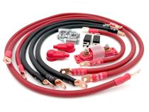 2007-2018 Jeep Wrangler JK Battery Cable Kit 3.6 Liter 1/0 Gauge Battery Cable Big7Kits
