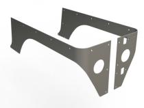 Jeep TJ Competition Cut Corners Bare Steel Pair Motobilt