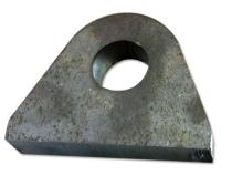 Flat 3.5 Inch Weld On D-Ring Mount Steel Motobilt