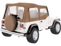 Spice OEM Replacement Soft Top for 1988-95 YJ Wrangler w/ Soft Upper Doors RT Off Road