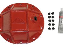 HD Differential Cover, Rear, Red, Chrysler 8.25 inch, 3/8 inch Thick Forged Steel RT Off Road