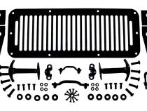 Hood Appearance Set 1987-1995 YJ Wrangler w/Hinges/Catches/Vent Cover/Footman Loop/Windshield Stops/Hardware Black RT Off Road