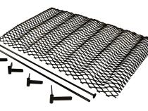 Grille Insert 1997-2006 TJ Wrangler 1 Piece Gloss Black Powder Coat Formed Steel Mounts Behind The OE Grille RT Off Road