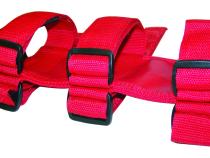 Red Nylon Fire Extinguisher Holder attaches to any 3 inch Diameter Roll Bar RT Off Road