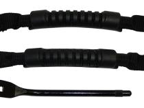 Interior Door Handle Kit for TJ Wranglers, w/2 Black Nylon &amp;amp; Rubber Handles RT Off Road
