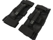 Grab Handle Molded Rubber Grips/Thick Nylon Straps Pair RT Off Road