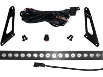 20 inch LED Light Bar With Hood Bracket Kit for 2007-2018 Jeep JK Wrangler RT Off Road