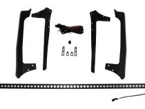 50 inch LED Light Bar With Hood Bracket Kit for 2007-2018 Jeep JK Wrangler RT Off Road