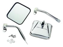 Door Mirror Kit 1987-1995 YJ Wrangler Stainless Steel RT Off Road