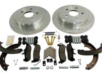 Rear Performance Brake Kit for Jeep WK, XK, Drilled &amp;amp; Slotted Rotors &amp;amp; Hardware RT Off Road