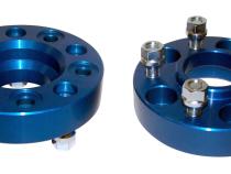 Wheel Spacer 2008-2012 KK Liberty 2 Wheel Spacers And 10 Nuts 1-1/4 Inch Thick 5 On 4.5 Inch Bolt Pattern Blue Anodized RT Off Road