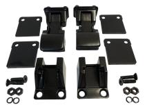 Hood Latch Assembly 1987-1995 YJ Wrangler Matte Black Powder Coat Stainless Steel RT Off Road