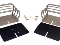 Titanium Finish Euro Tail Lamp Guard Set for 76-86 CJ-7, CJ-8, YJ, TJ Wranglers RT Off Road