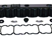 Black Aluminum Valve Cover Kit for Multiple Jeep Models w/ 4.0L Engine RT Off Road