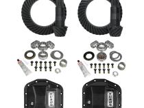 Stage 2 Jeep Jl/Jt Re-Gear Kit W/Covers For Dana 44 4.56 Ratio 28 Spline JL &amp;amp; Jt Rubicon M220 Rear/ M210 Front Stage 2 Gear Kit Package 4.56 Ratio W/ F&amp;amp;R Covers Yukon Gear