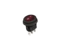 Switch Illum LED Rocker 2 Position Round Red KC HiLiTES