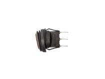 Switch Illum LED Rocker 2 Position Round Red KC HiLiTES