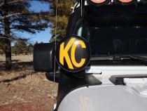 Cover 6 Inch KC Vinyl Black Yellow Pair KC HiLiTES