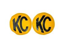 Head Light Cover 8 Inch Retro Yellow KC Soft Pair Cover KC HiLiTES