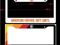 KC Adventure Further License Plate Frame KC HiLiTES