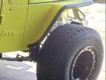 Jeep Tube Fenders Negative Flare Bare Steel For 76-87 Jeep CJ7 81-85 Jeep Scrambler Wizard Works Offroad