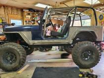 Jeep Rock Sliders Bare Steel For 76-87 Jeep CJ7 Wizard Works Offroad