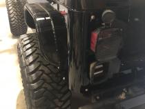 Jeep CJ7 Rear Armor w/Tube Flares Bare Steel For 76-87 Jeep CJ7 Wizard Works Offroad