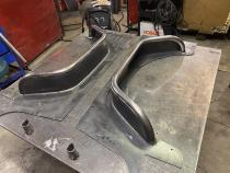 Jeep CJ7 Rear Armor w/Tube Flares Bare Steel For 76-87 Jeep CJ7 Wizard Works Offroad