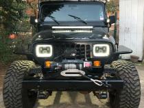 Jeep Mid Width Front Bumper Bare Steel For 76-87 Jeep CJ7 81-85 Jeep Scrambler Wizard Works Offroad