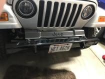 Jeep Mid Width Front Bumper Bare Steel For 76-87 Jeep CJ7 81-85 Jeep Scrambler Wizard Works Offroad
