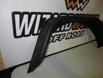 Jeep Rear Tube Flares Bare Steel For 76-87 Jeep CJ7 Wizard Works Offroad