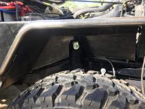 Jeep YJ Tube Fenders Negative Flare Bare Steel For 87-95 Wrangler YJ Wizard Works Offroad