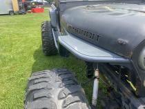 Jeep YJ Tube Fenders Negative Flare Bare Steel For 87-95 Wrangler YJ Wizard Works Offroad