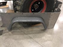 Jeep YJ Rear Armor Bare Steel For 87-95 Wrangler YJ Wizard Works Offroad
