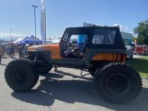 Jeep YJ Comp Cut Rear Armor w/ Tube Flares Bare Steel For 87-95 Wrangler YJ Wizard Works Offroad