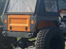 Jeep YJ Comp Cut Rear Armor w/ Tube Flares Bare Steel For 87-95 Wrangler YJ Wizard Works Offroad