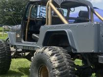 Jeep YJ Rear Tube Flares Bare Steel For 87-95 Wrangler YJ Wizard Works Offroad